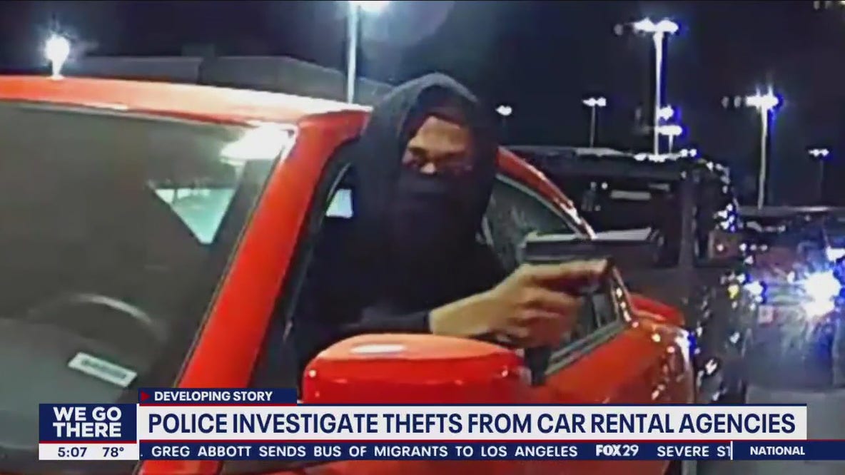 Video shows gunpoint theft of rental cars at Philadelphia International Airport: police